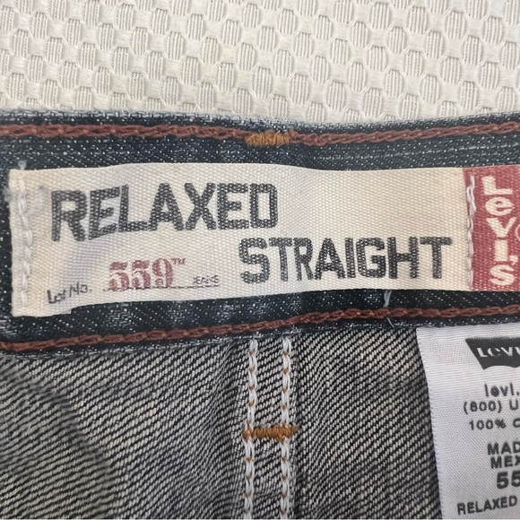 Levi’s Blue Relaxed Straight Fit 559 Jeans B17/16 - Picture 9 of 14
